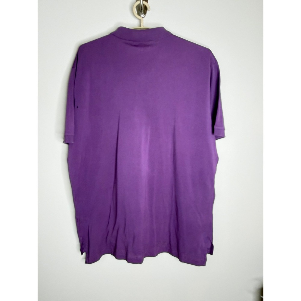 Polo Ralph Lauren Mens XL Purple Mercerized Pima Mesh Short Sleeve Polo Shirt - Picture 3 of 7